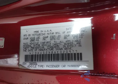 1998 Chrysler Sebring Lxi from USA, damaged, VIN 4C3AU52N8WE020977